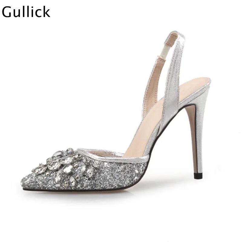 Fashion White Crystal Bling Bling Sequined Cloth Woman Pumps Sexy Pointed Toe Slingback Thin Heels Woman Wedding Dress Pumps
Fashion White Crystal Bling Bling Sequined Cloth Woman Pumps Sexy Pointed Toe Slingback Thin Heels Woman Wedding Dress Pumps