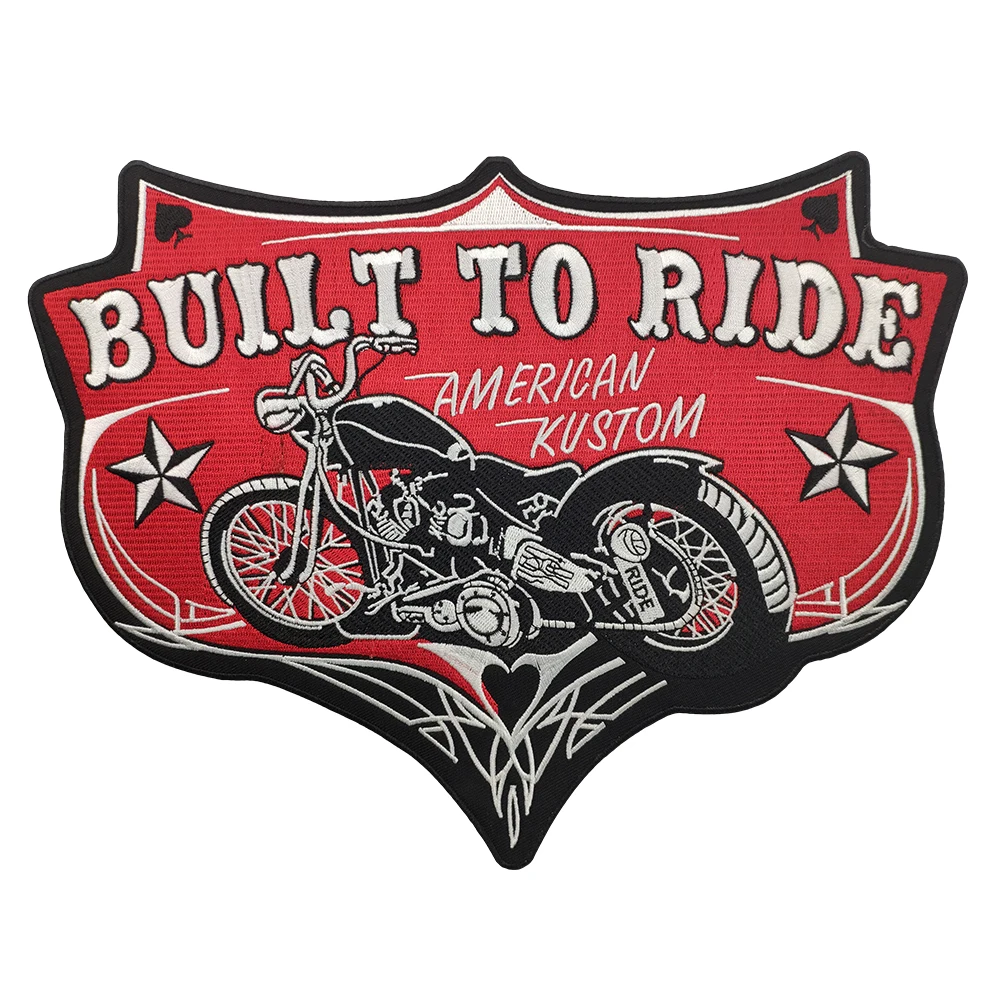 Pentagram Spades Built To Ride Motorcycle Embroidered Iron On Patches For Clothing Full Back Stickers On Clothes Iron Patch
Pentagram Spades Built To Ride Motorcycle Embroidered Iron On Patches For Clothing Full Back Stickers On Clothes Iron Patch