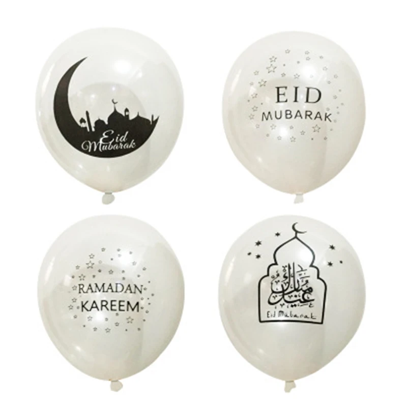 5PCS 12 inch Eid Mubarak Foil Balloons Hajj Decorations Helium balloon Ramadan Kareem Al-Fitr Supplies | Дом и сад