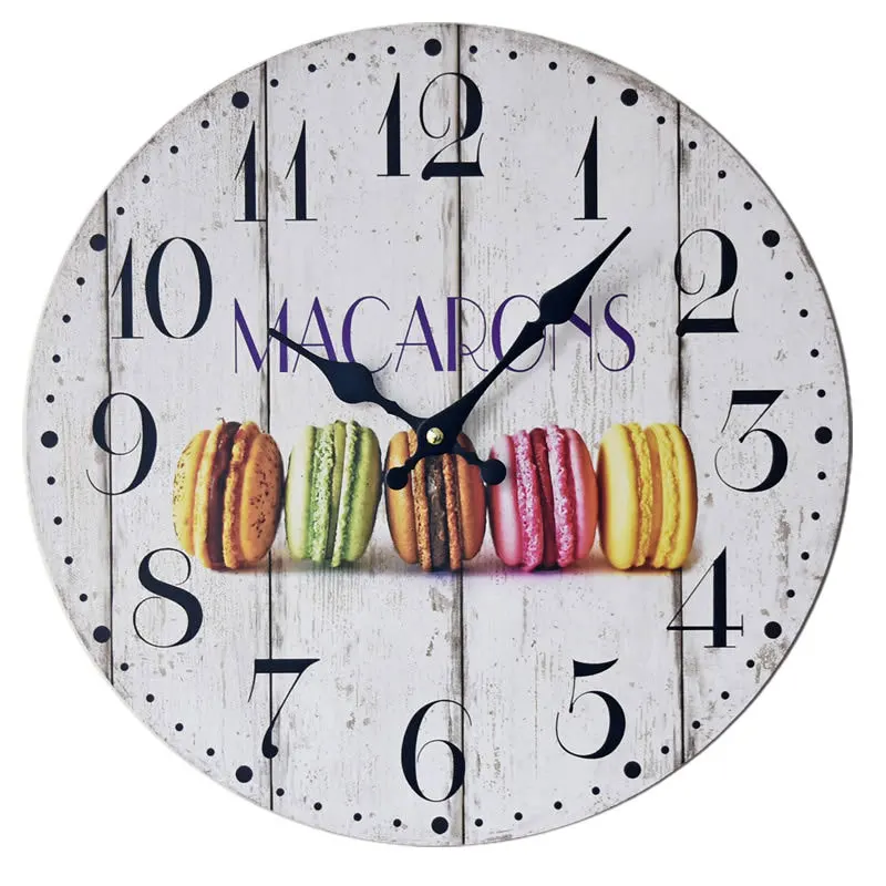 Fashion Office Wall Clock Macarons Printed Vintage Style Wooden Home Wall Clock Frameless Decorative Living Room Clock
Fashion Office Wall Clock Macarons Printed Vintage Style Wooden Home Wall Clock Frameless Decorative Living Room Clock