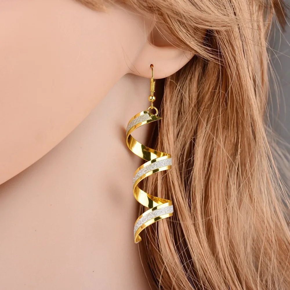 Twist Spiral Earrings Dangle Earring Charm Jewelry Silver Gold Black Long Earrin11.26
Twist Spiral Earrings Dangle Earring Charm Jewelry Silver Gold Black Long Earrin11.26