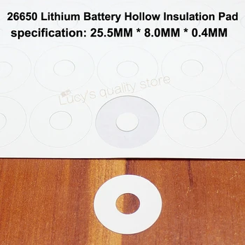 100pcs/lot 26650 Lithium Battery Positive Hollow Tip Insulation Pad Surface Mat Meson Single Spacer Diy Fittings
100pcs/lot 26650 Lithium Battery Positive Hollow Tip Insulation Pad Surface Mat Meson Single Spacer Diy Fittings