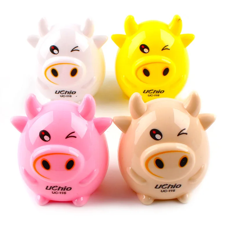 2Pcs Novelty Cute Calf Pencil Sharpener Cartoon Cow Manual Double Hole Plastic Sharpener School Office Supply For Kid Stationary
2Pcs Novelty Cute Calf Pencil Sharpener Cartoon Cow Manual Double Hole Plastic Sharpener School Office Supply For Kid Stationary