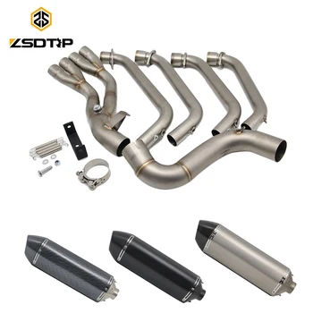ZSDTRP Motorcycle Exhaust Full System Pipe for Honda CBR650F CBR650 CB650F 2014-2018 with Carbon Fiber Muffler
ZSDTRP Motorcycle Exhaust Full System Pipe for Honda CBR650F CBR650 CB650F 2014-2018 with Carbon Fiber Muffler