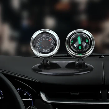 LEEPEE Car Ornaments 2 in 1 Direction Dashboard Ball Car-styling Compass Thermometer Guide Ball Vehicle Automotive Accessories
LEEPEE Car Ornaments 2 in 1 Direction Dashboard Ball Car-styling Compass Thermometer Guide Ball Vehicle Automotive Accessories