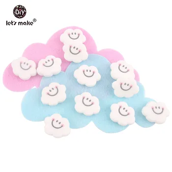 Let's Make Baby Teether 5pcs Smiling Cloud Shape Perle Silicone Beads Food Grade Materials DIY Crafts Shower Gift Baby Products
Let's Make Baby Teether 5pcs Smiling Cloud Shape Perle Silicone Beads Food Grade Materials DIY Crafts Shower Gift Baby Products