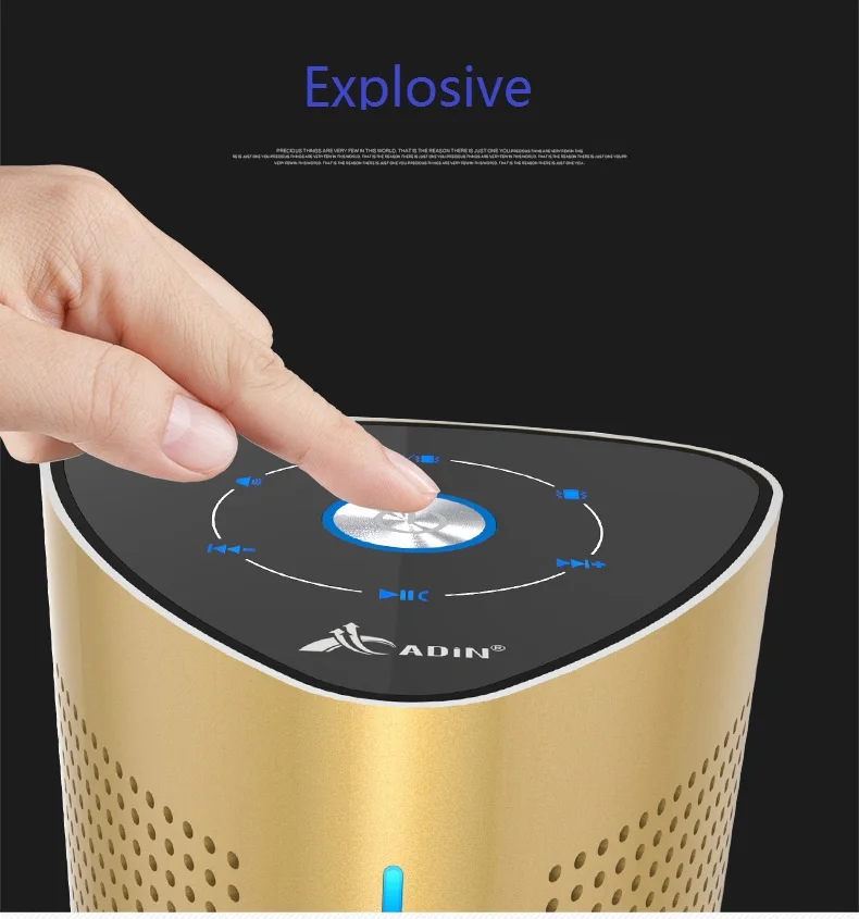 New ADIN V8 Vibration Speaker 36W Bluetooth Speakers Wireless Subwoofer NFC Stereo 3D Surround Touch Computer Phone Speaker (11)