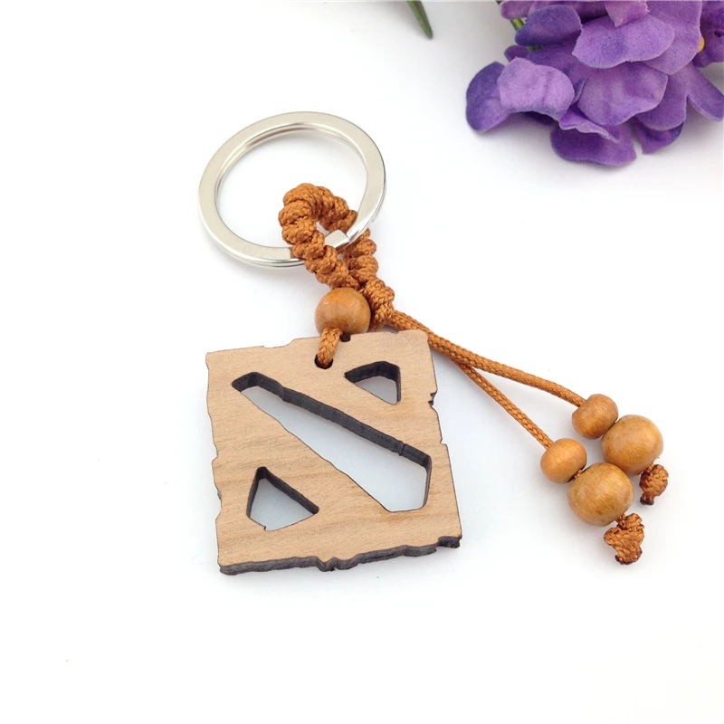 Мода мальчик онлайн игра деревянные брелки Dota 2 кулон брелок|fashion keychain|keychain
