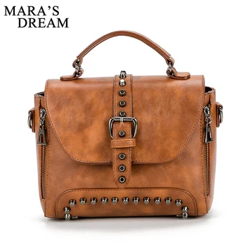 Mara's Dream Crossbody Bags For Women Messenger Bags 2018 Vintage Leather Bags Handbags Women Famous Rivet Small Shoulder Sac
Mara's Dream Crossbody Bags For Women Messenger Bags 2018 Vintage Leather Bags Handbags Women Famous Rivet Small Shoulder Sac