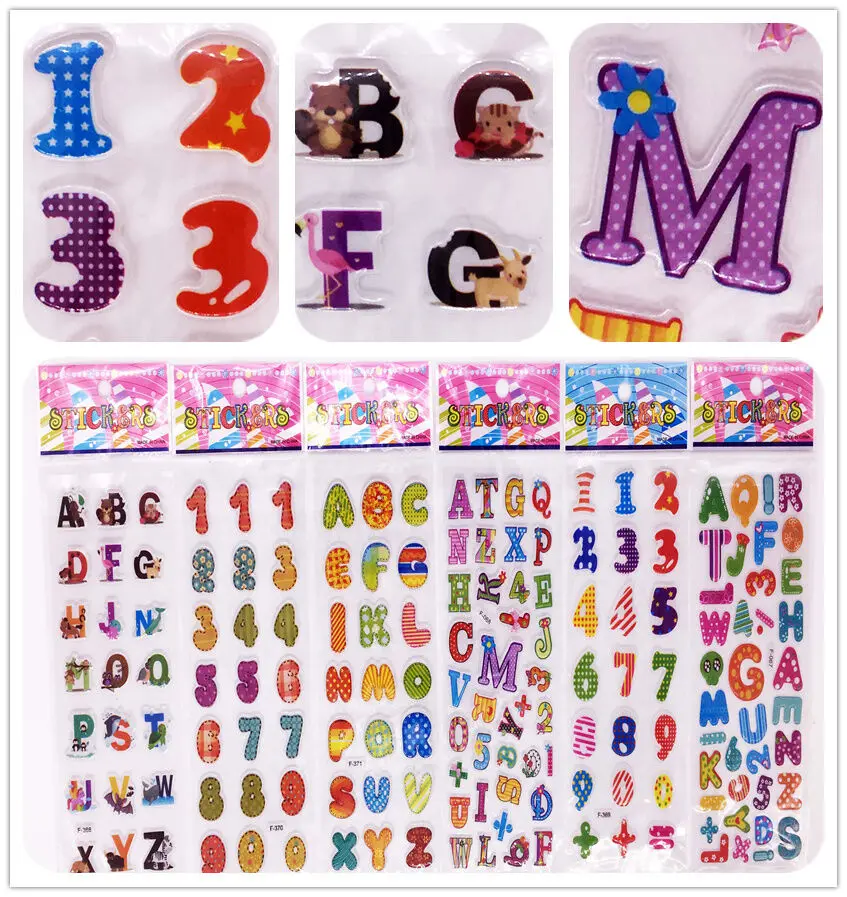 6 Sheets Classic Letter A-Z Number 0-9 Stickers Kids School Stickers Lot Game Birthday Gift US
6 Sheets Classic Letter A-Z Number 0-9 Stickers Kids School Stickers Lot Game Birthday Gift US