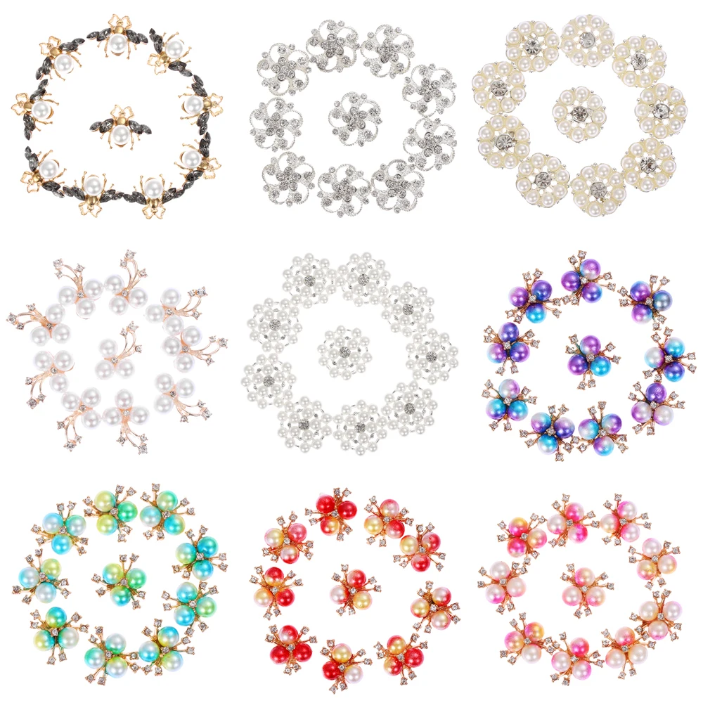 10Pcs/Set Bee/Flower Rhinestones Buttons Pearl Button Wedding Decoration DIY Alloy Crystal Bow Accessories Garment Decorative
10Pcs/Set Bee/Flower Rhinestones Buttons Pearl Button Wedding Decoration DIY Alloy Crystal Bow Accessories Garment Decorative