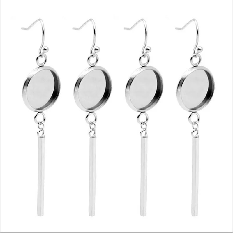 10pcs Stainless Steel Earring Settings Cabochon Base Blank Fit 6-30mm Glass Cabochon Cameo DIY Ear Hooks Jewelry Making Z969
10pcs Stainless Steel Earring Settings Cabochon Base Blank Fit 6-30mm Glass Cabochon Cameo DIY Ear Hooks Jewelry Making Z969