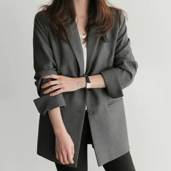 LANMREM 2020 Spring New Casual Fashion Women Loose Plus Temperament Solid Color Single-breasted Thin Blazer TC795
LANMREM 2020 Spring New Casual Fashion Women Loose Plus Temperament Solid Color Single-breasted Thin Blazer TC795