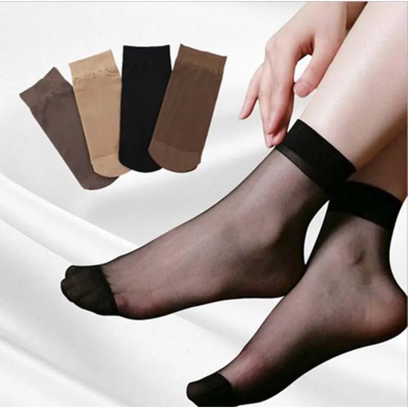 20pcs/set Cool Summer Sexy Ultrathin Crystal Silk Socks For Women High Elastic Black Pure Color Transparent Nylon Socks Female
20pcs/set Cool Summer Sexy Ultrathin Crystal Silk Socks For Women High Elastic Black Pure Color Transparent Nylon Socks Female