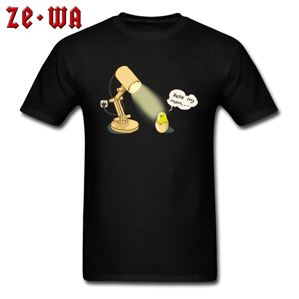 chicken hatched Retro Fitness Tight T Shirt Round Neck 100% Cotton Short Sleeve Tops T Shirt for Men Tee-Shirt Summer/Fall chicken hatched black