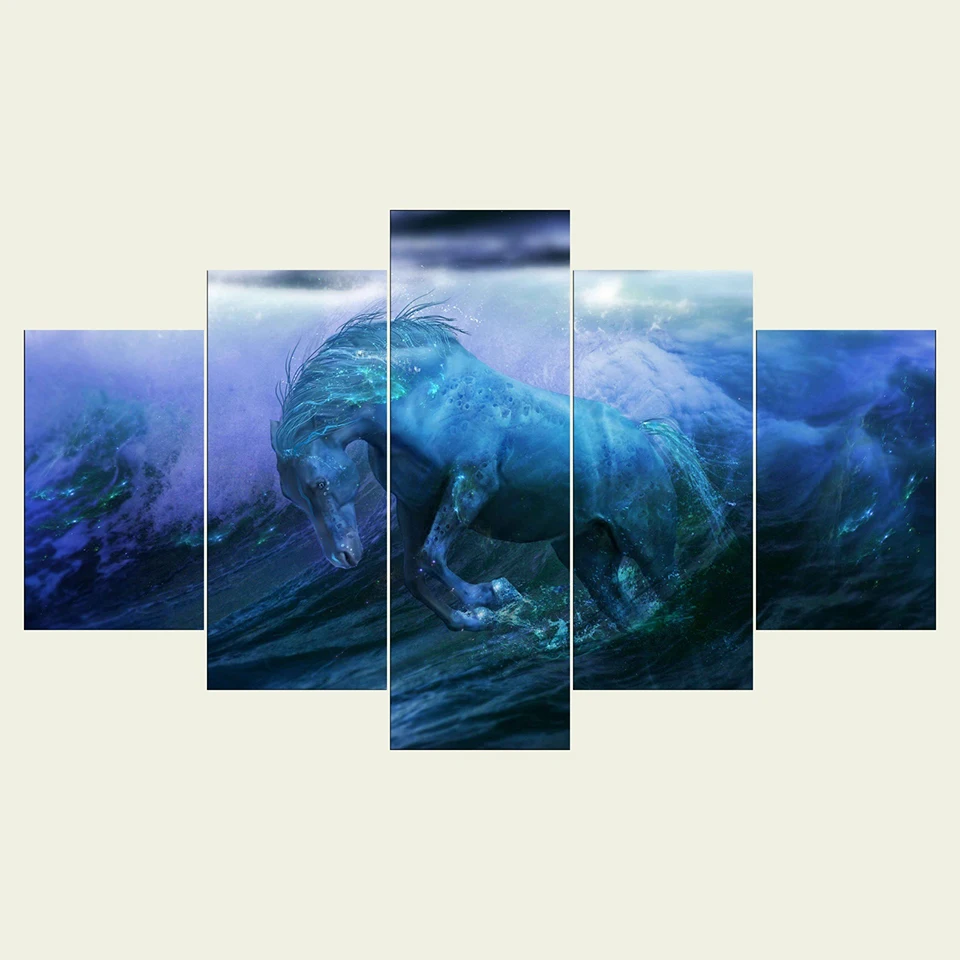 Wall Art Poster Framework HD Printed Modern 5 Panel Animal Horse For Living Room Pictures Home Decor Modular Canvas Painting
Wall Art Poster Framework HD Printed Modern 5 Panel Animal Horse For Living Room Pictures Home Decor Modular Canvas Painting