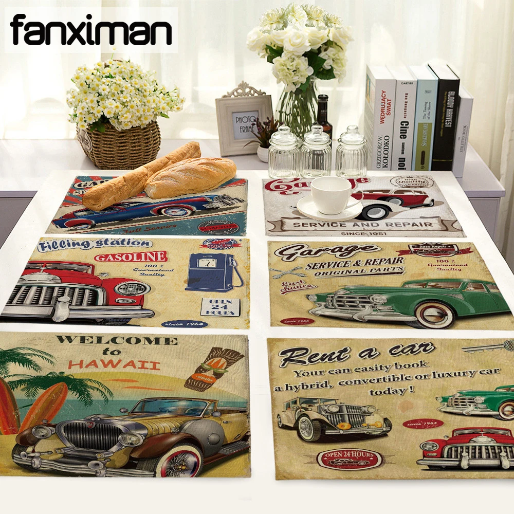 Custom Pattern Vintage British Vehicle Table Mat Runner Mat Cutlery Dinner Decor Placemats Cloth Kitchen Napkins Decoration
Custom Pattern Vintage British Vehicle Table Mat Runner Mat Cutlery Dinner Decor Placemats Cloth Kitchen Napkins Decoration