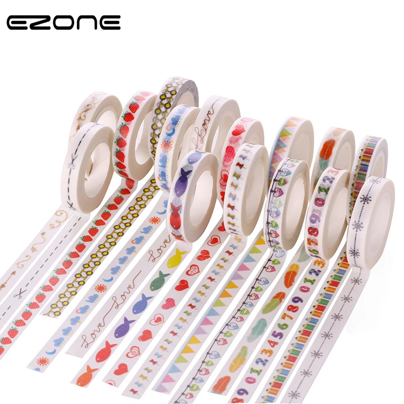 EZONE Simple Style Washi Tape Printed Kawaii Cartoon Decoration Cat/Strawberry/Sheep/Fish DIY Scrapbooking Masking Tape Escolar
EZONE Simple Style Washi Tape Printed Kawaii Cartoon Decoration Cat/Strawberry/Sheep/Fish DIY Scrapbooking Masking Tape Escolar