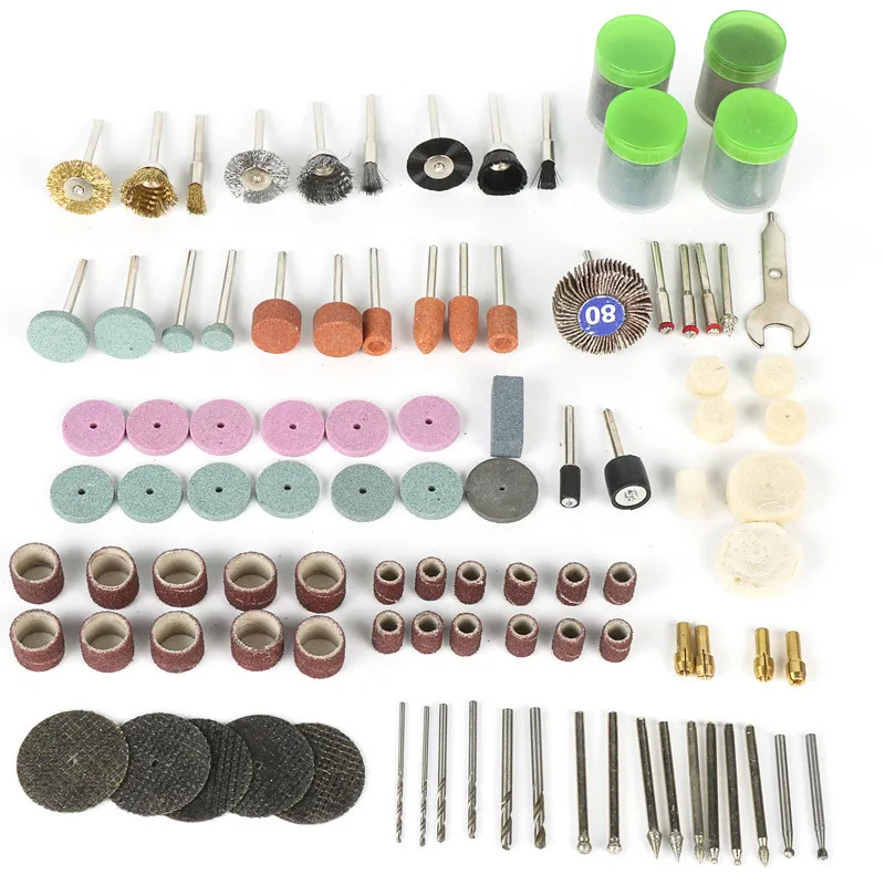161 PC Kit Sets Electric Grinding Accessories Sets Grinding Cutting Polishing Drilling Brushes Polishing Disc Wheel Tip Cutter
161 PC Kit Sets Electric Grinding Accessories Sets Grinding Cutting Polishing Drilling Brushes Polishing Disc Wheel Tip Cutter