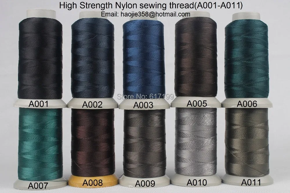 700 meters a roll High Tenacity Nylon sewing threads color match PP webbing (A001-A051)
700 meters a roll High Tenacity Nylon sewing threads color match PP webbing (A001-A051)
