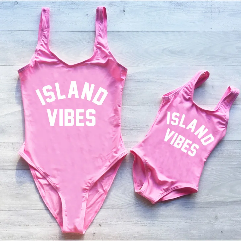 Family Matching Swimsuit ISLAND VIBES Print Mommy and Me Outfits Swimwear Swimming Clothes for Kids Women High Waist Bikini
Family Matching Swimsuit ISLAND VIBES Print Mommy and Me Outfits Swimwear Swimming Clothes for Kids Women High Waist Bikini