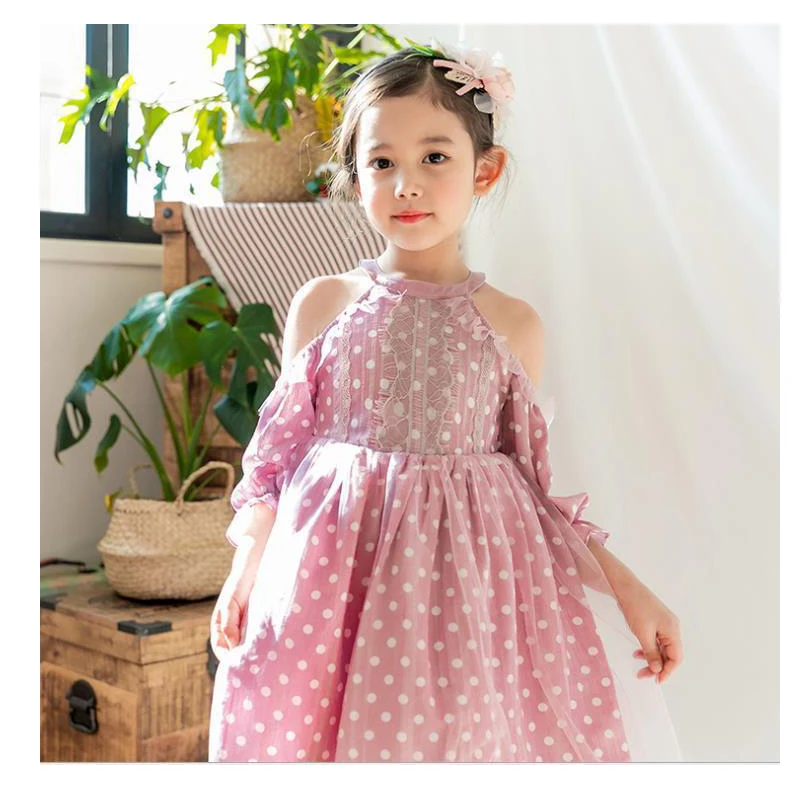 Off Shoulder Polka Dot Party Wedding Dress for Girl Children's Mesh Lantern Sleeve Lace Princess Dress Summer 3 4 5 6 7 8 years
Off Shoulder Polka Dot Party Wedding Dress for Girl Children's Mesh Lantern Sleeve Lace Princess Dress Summer 3 4 5 6 7 8 years