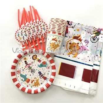 31pcs/lot Creative Circus Theme Disposable Party Tableware Set Birthday Baby Shower Cup Plate Party Decorations Supplies
31pcs/lot Creative Circus Theme Disposable Party Tableware Set Birthday Baby Shower Cup Plate Party Decorations Supplies