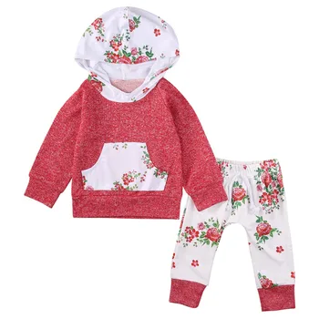 Bbay Clothing Set Autumn Fashion 2PCS Newborn Infant Baby Girls Floral Pocket Hooded Sweatshirt Tops+Pants Outfits Clothes Set
Bbay Clothing Set Autumn Fashion 2PCS Newborn Infant Baby Girls Floral Pocket Hooded Sweatshirt Tops+Pants Outfits Clothes Set
