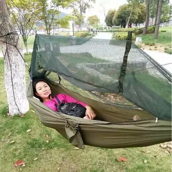 Portable Parachute Fabric Hammock Hanging Bed With Mosquio Net Sleeping Outdoor Camping Beds
Portable Parachute Fabric Hammock Hanging Bed With Mosquio Net Sleeping Outdoor Camping Beds