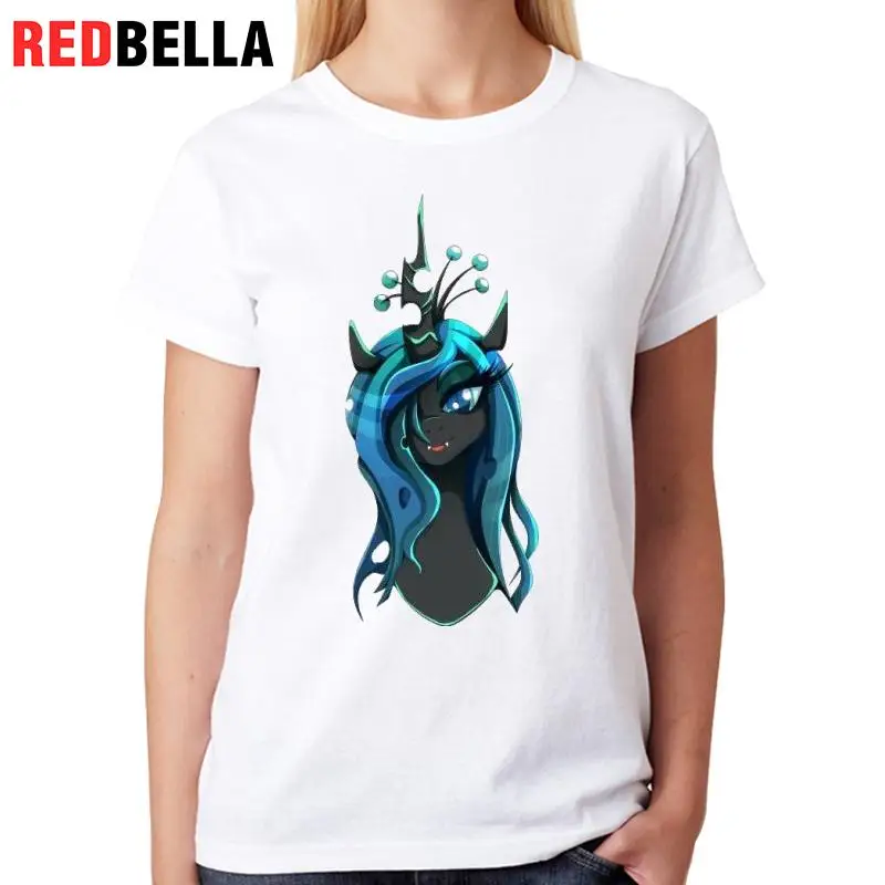 REDBELLA Для женщин топ Club пони мистический забавные Sexy Cool мультфильм Camisas Mujer с