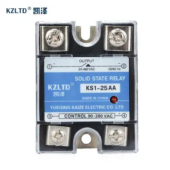New SSR Solid State Relays 25AA 90~280VAC to 24~480VAC relais 25A Voltage Resistance Regulator SSR-25AA Anti-vibration KS1-25AA
New SSR Solid State Relays 25AA 90~280VAC to 24~480VAC relais 25A Voltage Resistance Regulator SSR-25AA Anti-vibration KS1-25AA