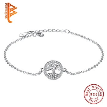 BELAWANG Christmas Gift 925 Sterling Silver Chain Bracelet for Women Crystal Tree of Life Charm Bracelet Bangle Luxury Jewelry
BELAWANG Christmas Gift 925 Sterling Silver Chain Bracelet for Women Crystal Tree of Life Charm Bracelet Bangle Luxury Jewelry