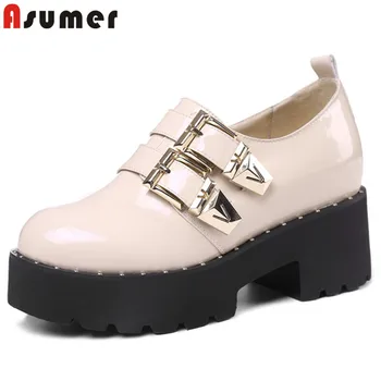 ASUMER 2020 pumps shoes women round toe buckle square high heels shoes platform patent leather shoes classic prom dress shoes
ASUMER 2020 pumps shoes women round toe buckle square high heels shoes platform patent leather shoes classic prom dress shoes