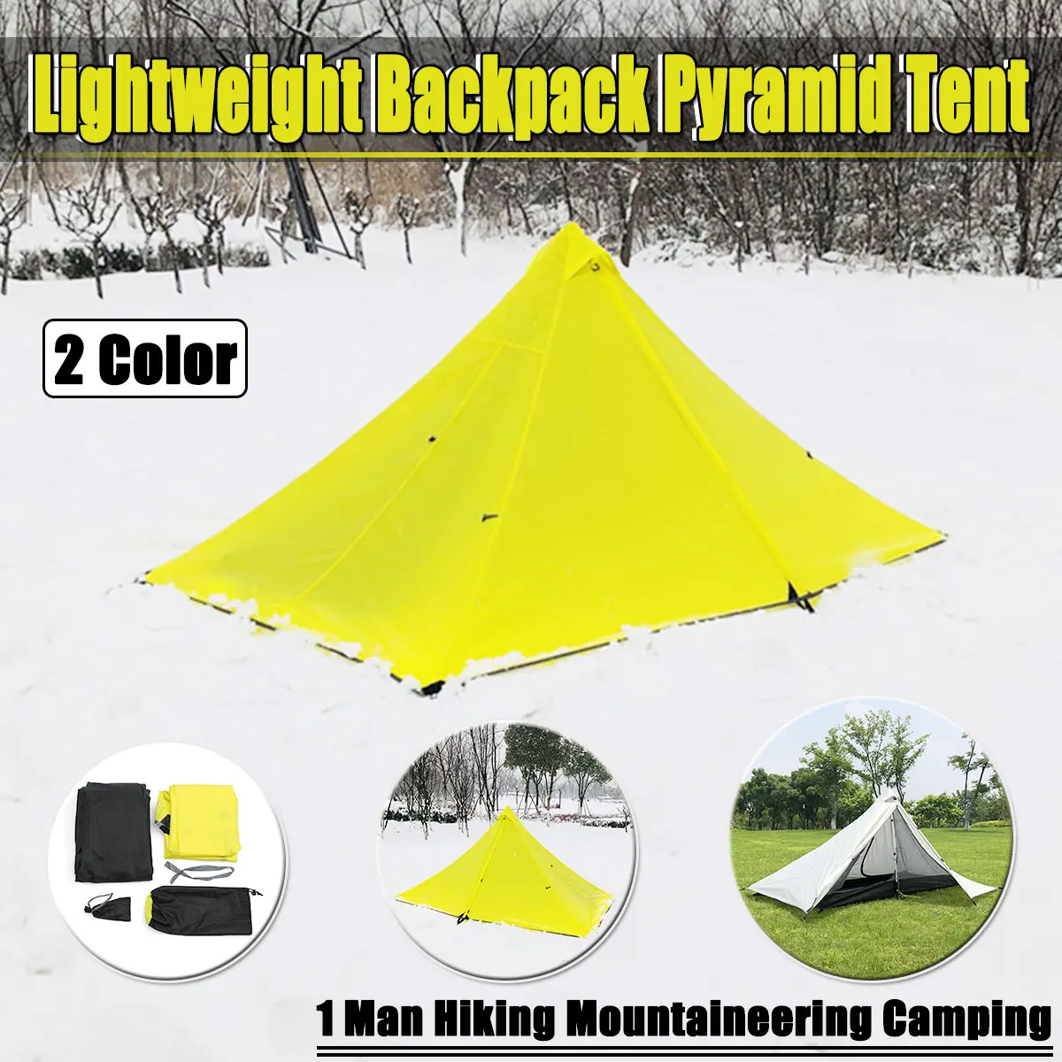 210T Oudoor Light Weight Backpacking Ultralight Camping Rodless Pyramid Tent For Hiking Camping Fishing Wind-firm Waterproof
210T Oudoor Light Weight Backpacking Ultralight Camping Rodless Pyramid Tent For Hiking Camping Fishing Wind-firm Waterproof