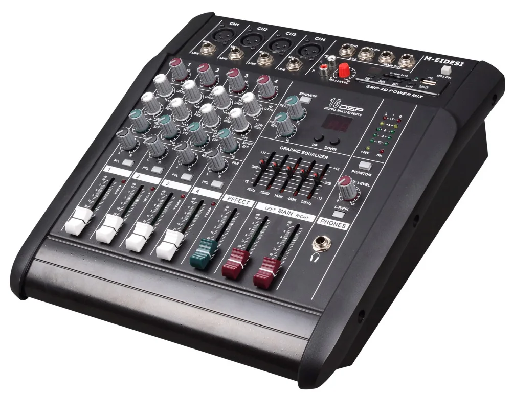 CE Professional 4 channel mixer with power amplifier and high-power integrated machine for stage wedding family meeting KTV
CE Professional 4 channel mixer with power amplifier and high-power integrated machine for stage wedding family meeting KTV