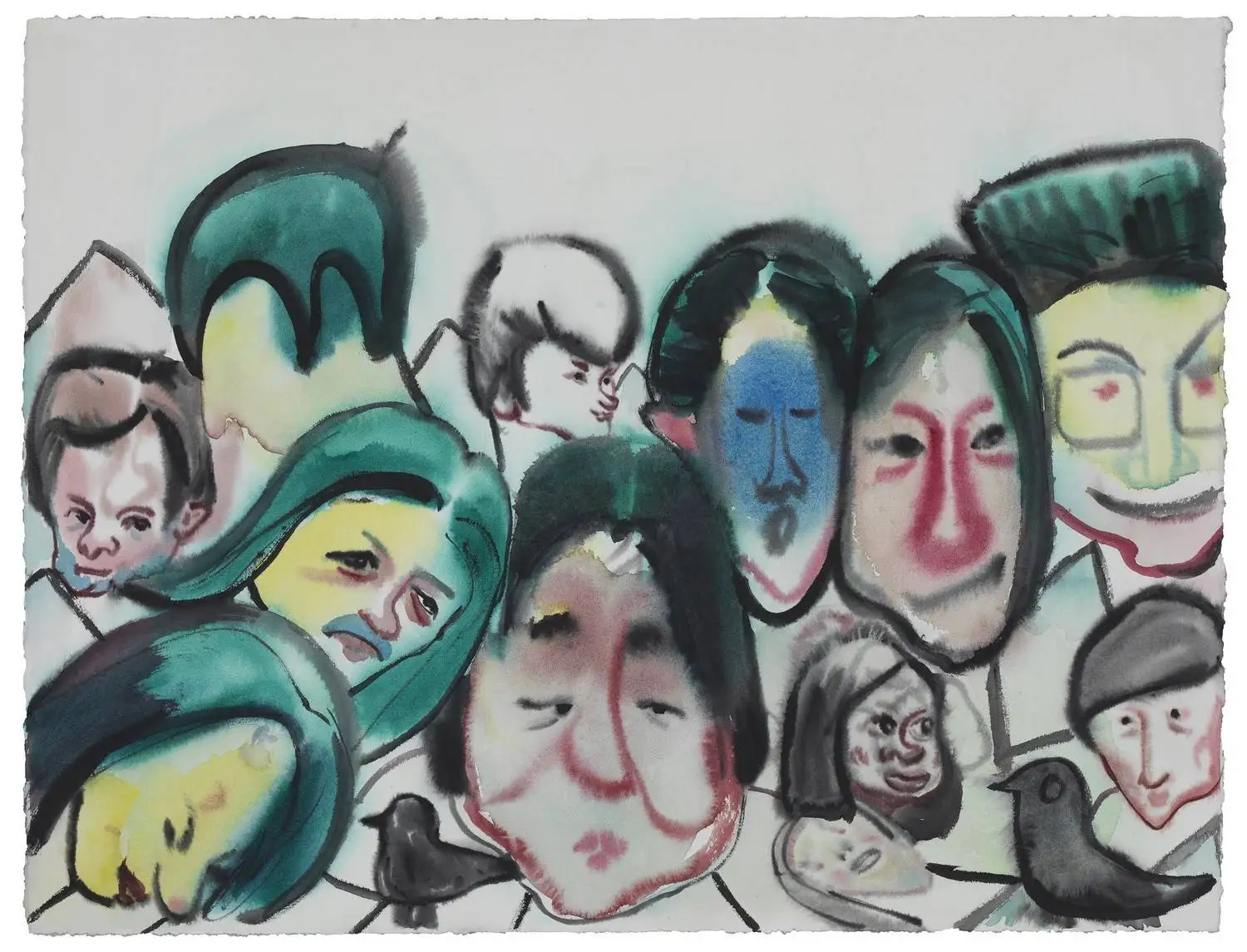 Chinese Artist Guan Weiwei's Work "Audience" Watercolor Painting Art Paper Home Decor Wall Art Pictures for Living Room Posters
Chinese Artist Guan Weiwei's Work "Audience" Watercolor Painting Art Paper Home Decor Wall Art Pictures for Living Room Posters