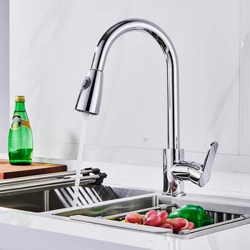 Spanish Local Delivery Free Shipping Kitchen Faucets Silver Single Handle Pull Out Kitchen Tap 360 Degree Water Mixer Tap
Spanish Local Delivery Free Shipping Kitchen Faucets Silver Single Handle Pull Out Kitchen Tap 360 Degree Water Mixer Tap