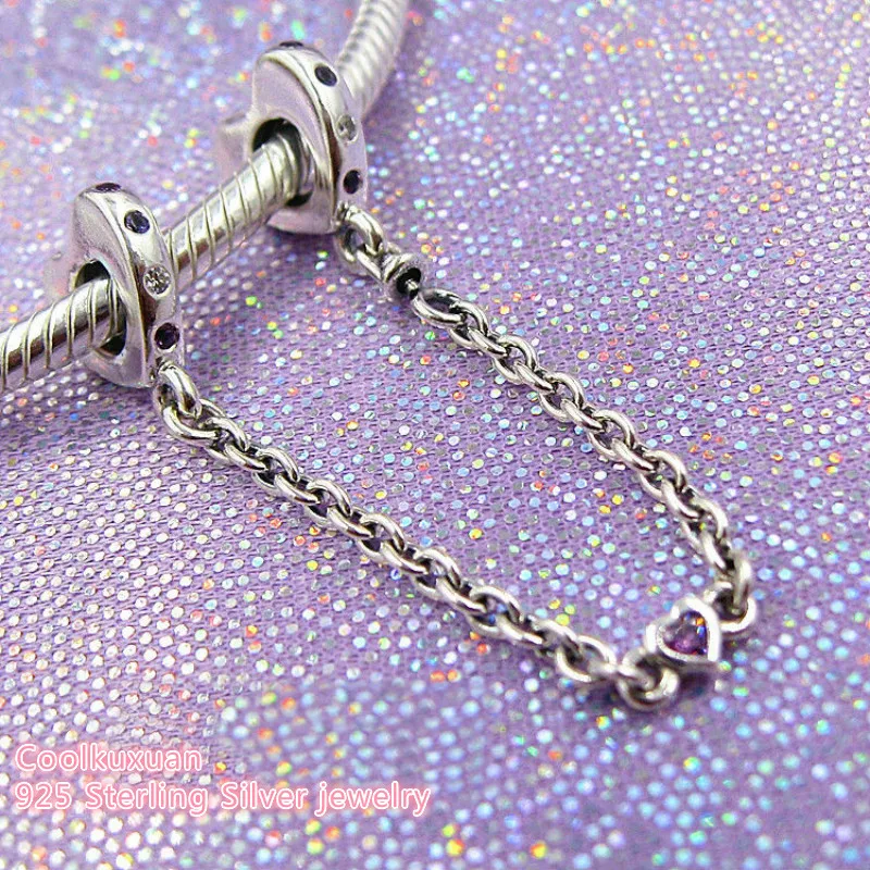 2019 Mother's Day Original 925 Sterling Silver Bright Hearts Safety Chain, Pink Crystals Beads Fit Pandora Charms Bracelet DIY
2019 Mother's Day Original 925 Sterling Silver Bright Hearts Safety Chain, Pink Crystals Beads Fit Pandora Charms Bracelet DIY