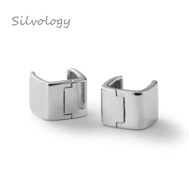 Silvology 925 Sterling Silver Wide Square Glossy Stud Earrings Simple Elegant Exquisite Female Earrings 925 Silver Fine Jewelry
Silvology 925 Sterling Silver Wide Square Glossy Stud Earrings Simple Elegant Exquisite Female Earrings 925 Silver Fine Jewelry