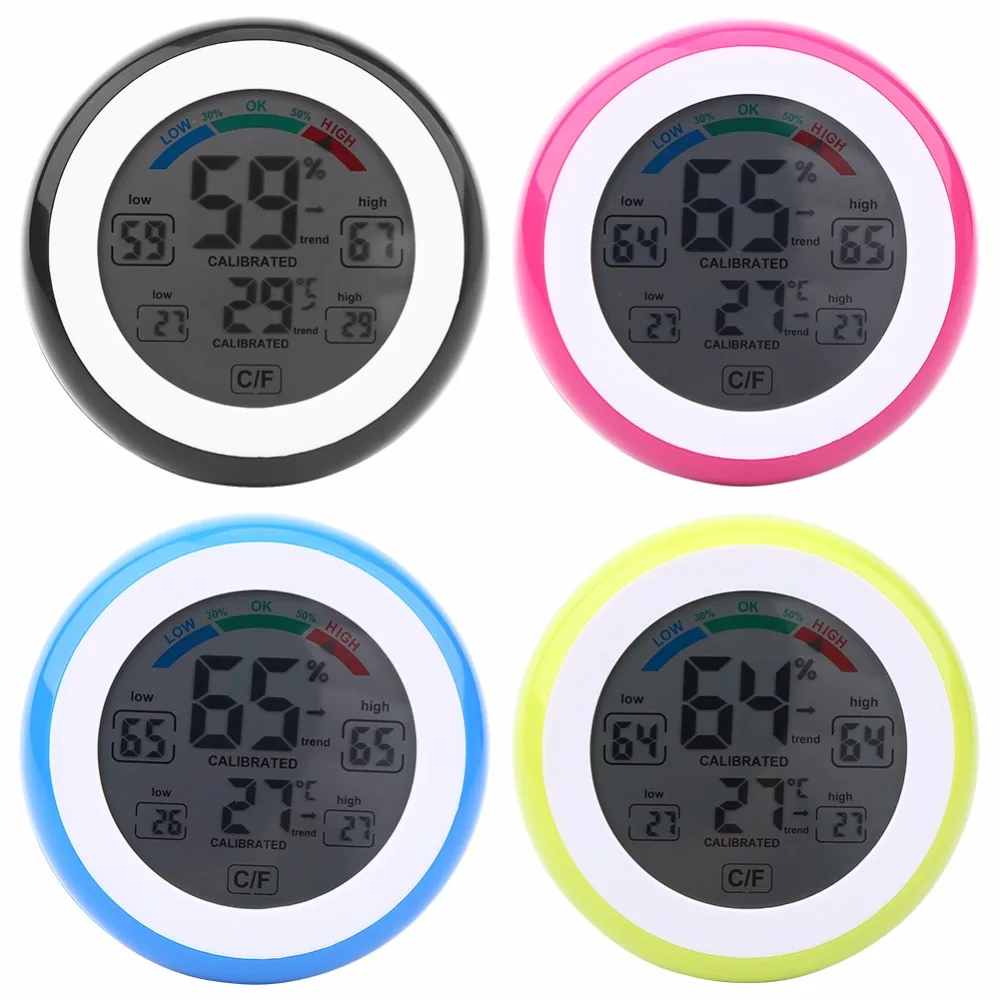 Digital LCD Thermometer Hygrometer Temperature Humidity Meter Weather Station Indoor Tester With Backlight
Digital LCD Thermometer Hygrometer Temperature Humidity Meter Weather Station Indoor Tester With Backlight