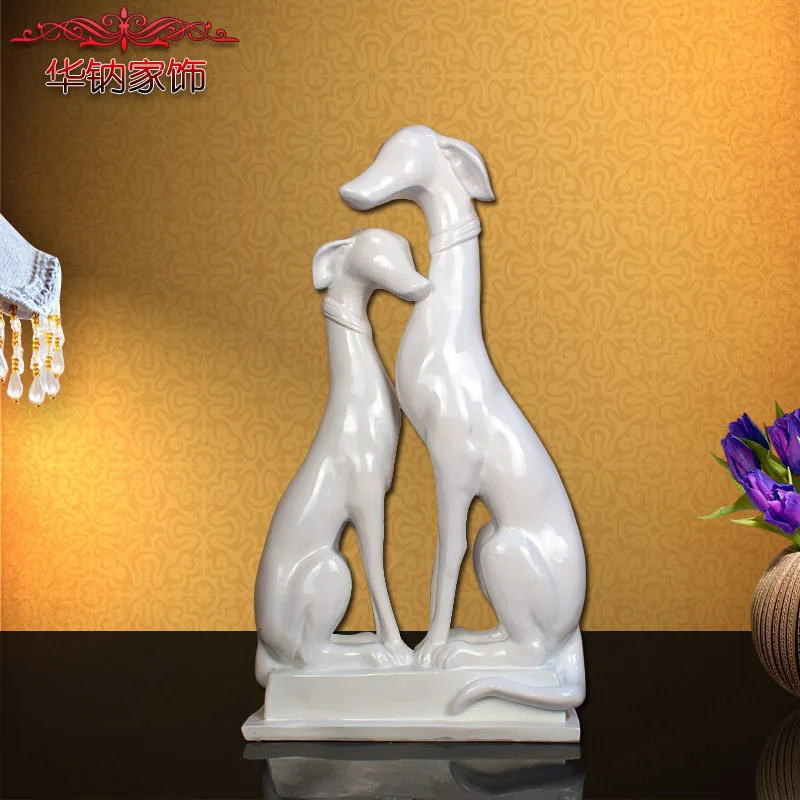 Image Poodle dog dog ornaments resin crafts decorative furnishings Home Furnishing animal housewarming gift