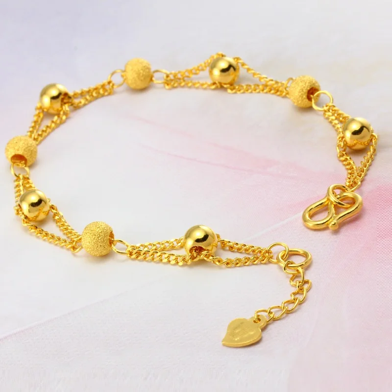 Top Quality 24K Gold Plating Jewelry Luxury Yellow Gold Color Bracelet for Women Noble Wedding Engagement Accessories Gifts
Top Quality 24K Gold Plating Jewelry Luxury Yellow Gold Color Bracelet for Women Noble Wedding Engagement Accessories Gifts