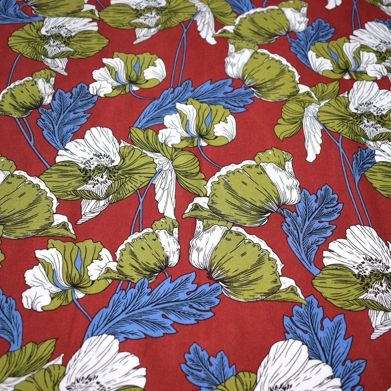 Width 140cm Red bottom carnations reactive dyeing cotton linen fabric for dress shirt telas tissu tissus au metre stoffen DIY
Width 140cm Red bottom carnations reactive dyeing cotton linen fabric for dress shirt telas tissu tissus au metre stoffen DIY