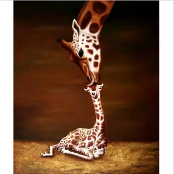 100%Handpainted Oil Paintings Wall Picture Animal Oil Painting on Canvas Giraffe Mother And Baby Wall Art for Home Decoration 
100%Handpainted Oil Paintings Wall Picture Animal Oil Painting on Canvas Giraffe Mother And Baby Wall Art for Home Decoration