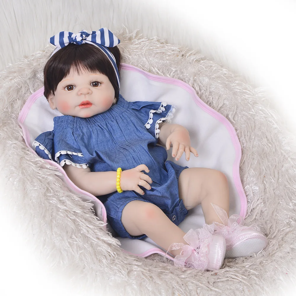 NPK 23" Full Body Silicone Reborn Baby princess doll toy bathe Play House dolls modeling reborn bonecas kids gift doll toys
NPK 23" Full Body Silicone Reborn Baby princess doll toy bathe Play House dolls modeling reborn bonecas kids gift doll toys