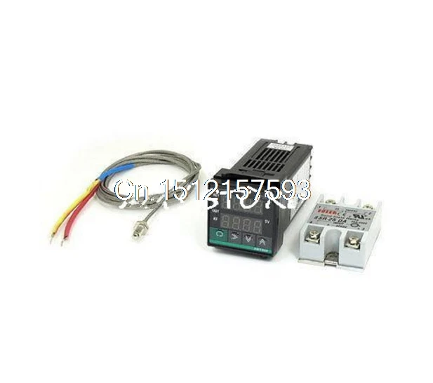 XMT-800 PV SV Digits Display Alarm SSR Controller Temperature Control Meter + M6 K Type 2M Thermocouple + SSR-25DA
XMT-800 PV SV Digits Display Alarm SSR Controller Temperature Control Meter + M6 K Type 2M Thermocouple + SSR-25DA