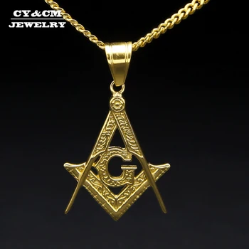 CY&CM Women Mens Punk Masonic Symbol Pendant Necklace Hip Hop Stainless Steel Gold Color Freemason Charm Rapper Pendant Jewelry
CY&CM Women Mens Punk Masonic Symbol Pendant Necklace Hip Hop Stainless Steel Gold Color Freemason Charm Rapper Pendant Jewelry
