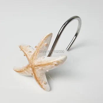 12 Pcs/Set Mediterranean Seashell Starfish Shower Curtain Ring Hook Bathroom Hanger Hooks Rails Curtain Decor ZA6917
12 Pcs/Set Mediterranean Seashell Starfish Shower Curtain Ring Hook Bathroom Hanger Hooks Rails Curtain Decor ZA6917