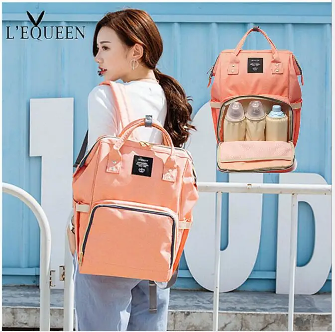 

Lequeen Mommy Backpacks Nappies Bags Diaper Bags Backpack Maternity Large Volume Outdoor Travel Bags for mummy LMPB44