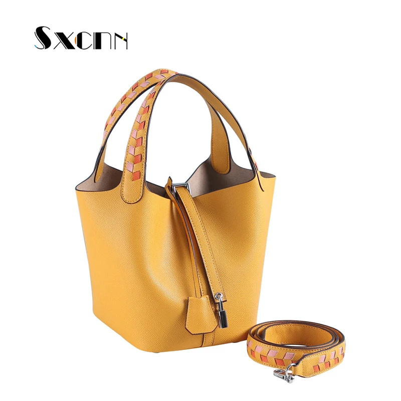 SXCNN 100%Genuine leather bucket bags for women High quality Colorful Ladies Hand Bags Fashion Shoulder bags Palm print Handbags
SXCNN 100%Genuine leather bucket bags for women High quality Colorful Ladies Hand Bags Fashion Shoulder bags Palm print Handbags